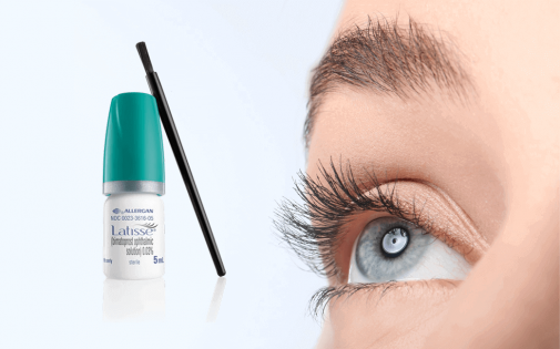 Latisse Used in Getting Longer Eyelashes - GV