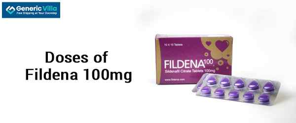 Doses of Fildena 100mg