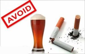 Avoid Smoking and Alcohol