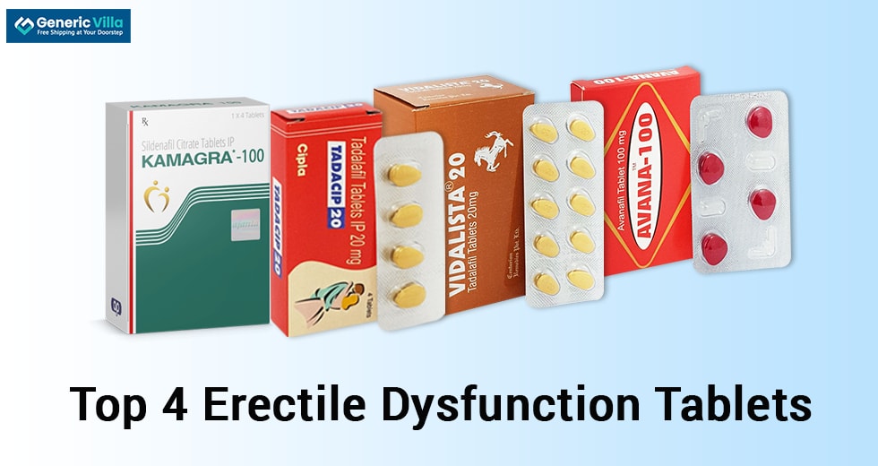 Top 4 Erectile Dysfunction Tablets