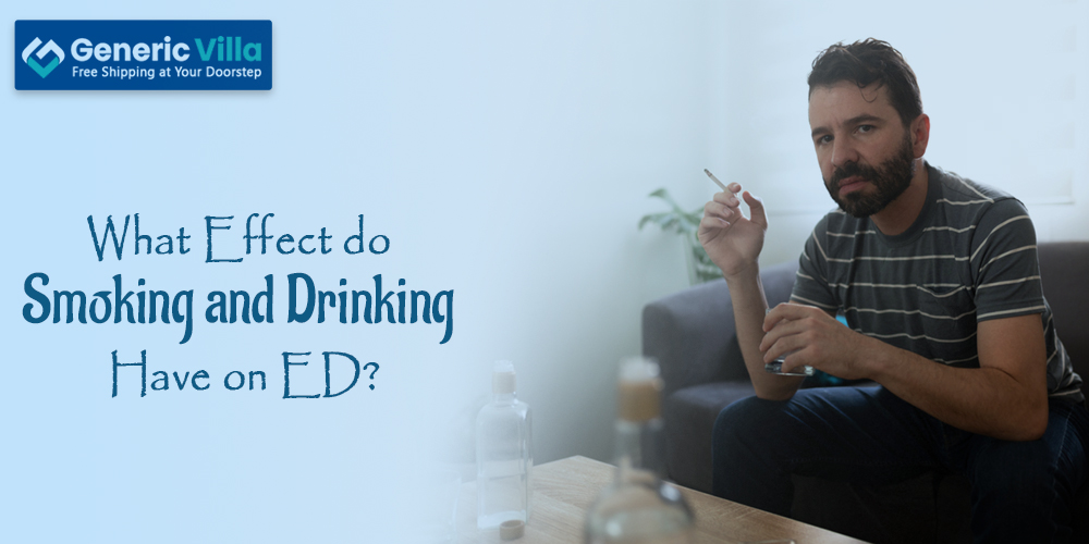 What effect do smoking and drinking have on ED