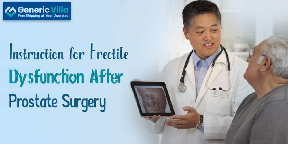 Instruction for Erectile Dysfunction after Prostate Surgery