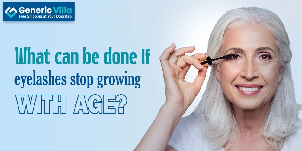 What can be done if eyelashes stop growing with age?